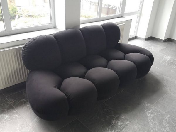 Диван Облако 2200 мм black